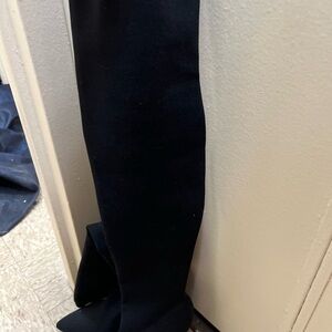 Zara Black Over the Knee Boots